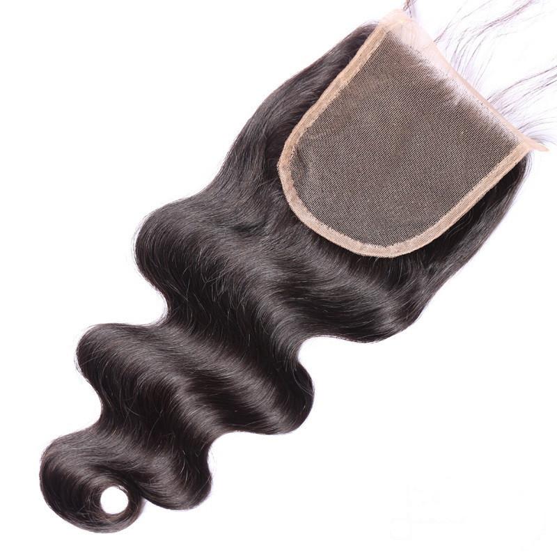 Virgin Indian Body Wave Lace Closure 4x4