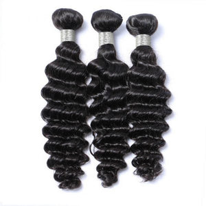 3 Bundles of Deep Wave Premium Quality 100% Human Virgin Hair